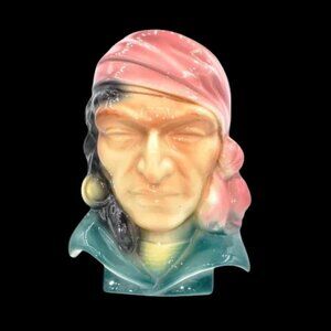 MCM Vintage Royal Copley Pirate Wall Pocket Planter